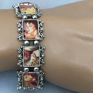 Lovers Images Tile Stretchable Bracelet